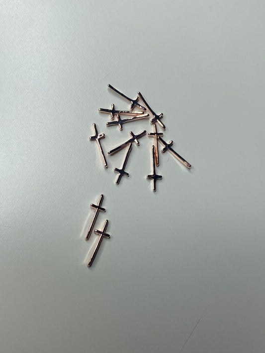 Rose gold cross